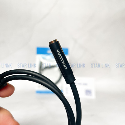 Cáp gộp tai nghe 2 vào 1 Jack 3.5mm - Cáp audio 2 dương 1 âm cho máy tính, laptop hỗ trợ loa và mic chính hãng Vention BBTBY - Hàng chính hãng