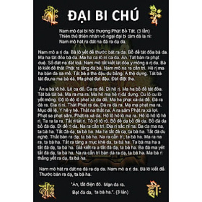 Tranh Tôn Giáo Chú Đại Bi