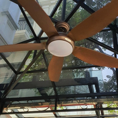 Quạt Trần Có Đèn LED,6 Cấp  Độ Gió, 3 Chế Độ Đèn LED