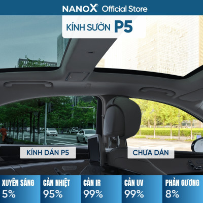 Phim cách nhiệt ô tô 7 chỗ gói cao cấp siêu cách nhiệt NanoX Platinum