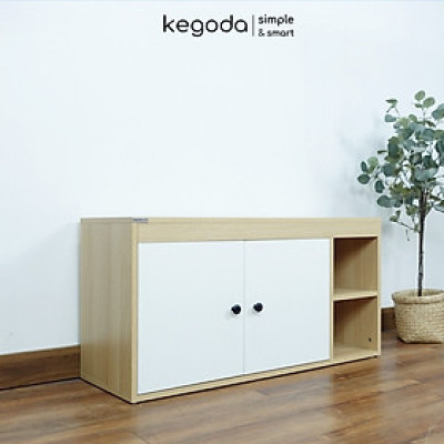 Tủ Giày Nhiều Ngăn Có Ghế Ngồi Dài 100cm, Để Giày Dép Cỡ Lớn Thương Hiệu KEGODA KGD70