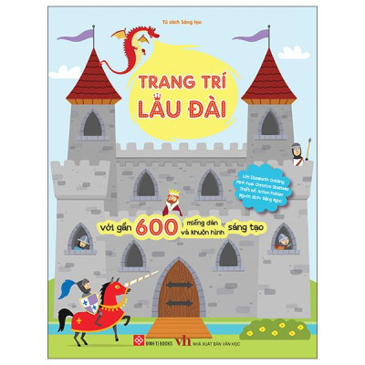Sách - Trang Trí Lâu Đài - Với Gần 600 Miếng Dán Và Khuôn Hình Sáng Tạo - Bìa Cứng