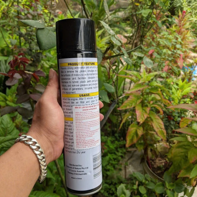 Chai Xịt Bọt Tẩy Rửa Khoang Máy AIBO 650ml Động Cơ Sạch Như Mới: - Tẩy Sạch Vết Bám Bẩn, Bảo Vệ Hiệu Suất Xe Hơi