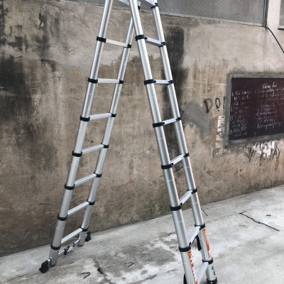 Thang nhôm rút gọn chữ A NINDA ND38AI- Hàng chính hãng