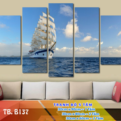 Tranh Treo Tường Biển B137- Khung tranh treo tường