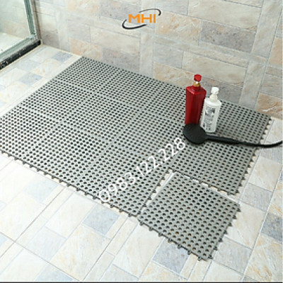 Thảm nhựa lót sàn nhà vệ sinh MHI. Vỉ nhựa lót sàn chống trơn Trải Sàn Nhà Tắm/Vệ Sinh/Nhà Bếp.