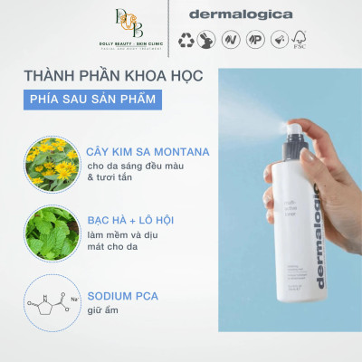 Dung dịch thêm ẩm MULTI ACTIVE TONER của Dermalogica - Dolly Beauty