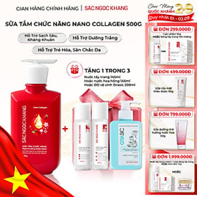 Sữa Tắm Chức Năng Nano Collagen Sắc Ngọc Khang 500g