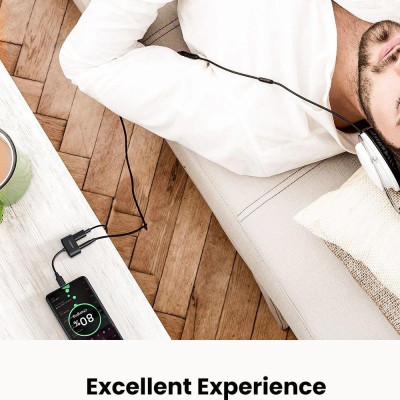 Ugreen UG70606CM193TK 2 trong 1 bộ chuyển usb type C ra 3.5mm Audio và sạc cổng C màu đen - HÀNG CHÍNH HÃNG