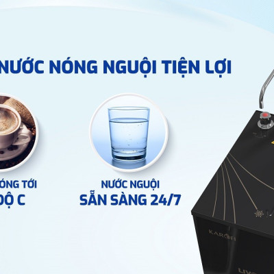 Máy lọc nước nóng nguội Karofi Livotec 615 - Hàng chính hãng