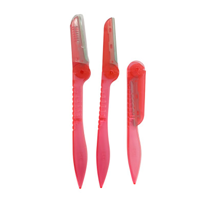 Dao Cạo Lông Mày Cán Gập Kai 01243 - 3P (Set 3 cây)