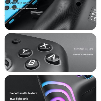 Gamepad tay game Không dây Bluetooth SZ93 led RGB Đa kết nối cho máy tính, laptop, smartphone hàng nhập khẩu