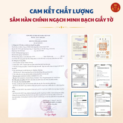Thái cực sâm củ khô (Thiên Sâm) 600gram số 30 (30 củ) – Daedong