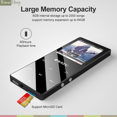 Máy Nghe Nhạc MP3 Bluetooth Ruizu D51 Bộ Nhớ Trong 8GB Cao Cấp - Hàng Chính Hãng