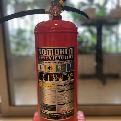 Bình chữa cháy xách tay Tomoken Bột ABC 4kg có kiểm định