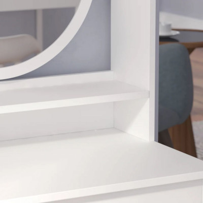 Bàn phấn gương tròn kiểu dáng thanh lịch SMLIFE Mercury