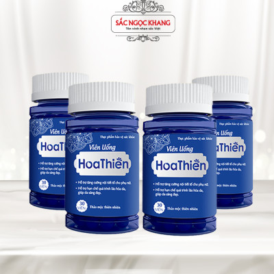 Combo 4 Viên Uống Hoa Thiên Hộp 30 viên giúp cân bằng nội tiết tố nữ và đẹp da