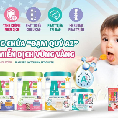 Sữa Bột A2 Mk7.DHA HiPedia- Hỗ Trợ bé Biếng Ăn