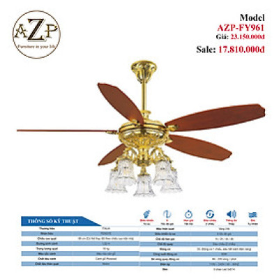 AZP-FY961 – BST QUẠT ĐÈN CAO CẤP / GIẢI PHÁP TRANG TRÍ CHO CÁC CÔNG TRÌNH NHÀ HÀNG, KHÁCH SẠN. CĂN HỘ, DINH THỰ phong cách đương đại, hàng nhập khẩu AZP
