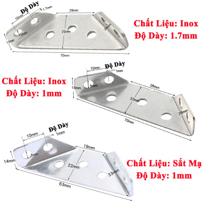Ke Góc Vuông Đa Năng KUNBE Pat Góc Vuông 90 Độ Chốt Giữ 3 Mặt Cố Định Đồ Nội Thất Chắc Chắn