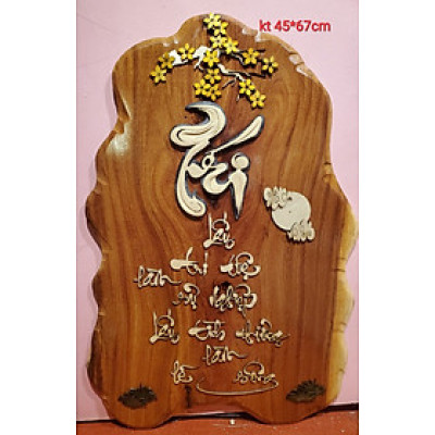 TRANH GỖ NGHỆ THUẬT THƯ PHÁP CHỮ TRÍ