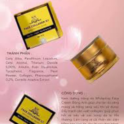 Kem Face Collagen X3 dưỡng Trắng da - Ngừa mụn - Nám