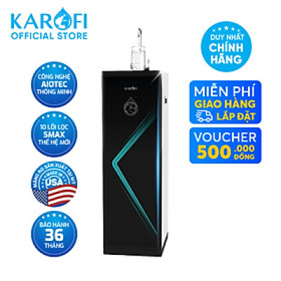 Máy lọc nước RO Mỹ 10 lõi Karofi KAQ-D58 Aiotec RO - Giao trước lắp sau miễn phí toàn quốc - Bảo hành 36 tháng - Hàng chính hãng
