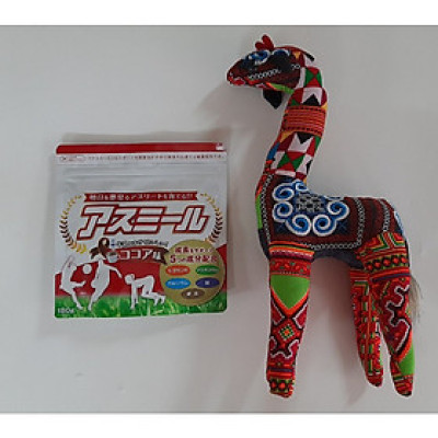 Sữa Asumiru Nhật Bản 180g ( Vị Ca Cao ) - Giúp Tăng Trưởng Chiều Cao Vượt Trội ( cho bé 3-16 tuổi ) – Tặng chú hươu cao cổ nhồi bông vải thổ cẩm dễ thương