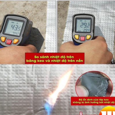 Băng Keo Bê Tông Cuộn 5 Mét Dán Rộng 5cm 10cm 15cm 20cm, Miếng Dán Siêu Dính, Miếng Chống Thấm Nước, Keo Chống Dột, Chịu Nhiệt Tốt,Siêu Dính