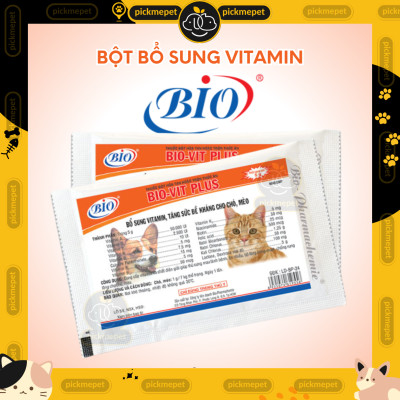 Bio Vit Plus - Bột Bổ Sung Vitamin Tăng Đề Kháng Cho Chó Mèo (5g)  Bio Vitamin Plus