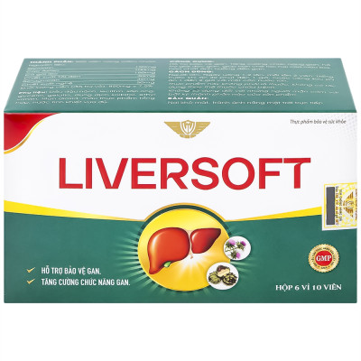 Viên uống Giải độc gan Liversoft Vinh Thịnh Vượng VV, hộp 30v
