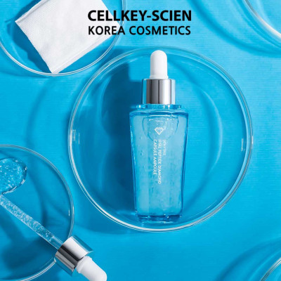 Serum Tinh Chất Tinh Thể Kim Cương Dưỡng Ẩm Trắng Da Se Khít Lỗ Chân Lông Phục Hồi Trẻ Hóa Da Dewytree Hyal Peptide Diamond Capsule Ampoule (50ml)