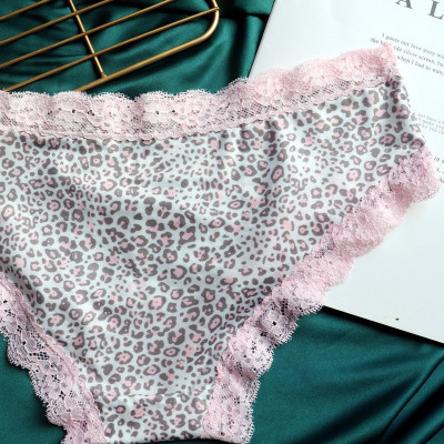 COMBO 5 QUẦN LÓT NỮ THUN LẠNH HỌA TIẾT BÁO ĐỐM VIỀN REN CAO CẤP 2339