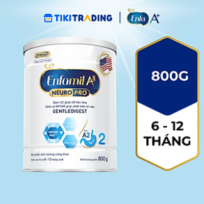 Sữa bột Enfamil A2 Neuropro 2 cho trẻ từ 6 - 12 tháng tuổi – 800g