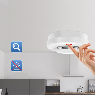 Cảm Biến Báo Khói, Chuông Báo Cháy Thông Minh Linptech Có Wifi Báo Điện Thoại Từ Xa, Không Dây, Hoạt Động Độc Lập