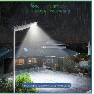 Đèn đường năng lượng mặt trời ngoài trời, Đèn LED chiếu sáng sân từ hoàng hôn đến bình minh với cảm biến chuyển động, Điều khiển từ xa, Ánh sáng ban ngày 6500K 2500lm, Chống nước theo tiêu chuẩn IP65, Đèn góc rộng cho đường lái xe, bãi đỗ xe
