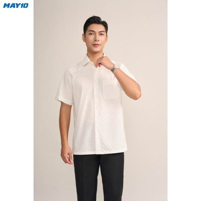 Sơ mi nam cộc tay May10 form RegularFit mã 010124195ONGB AH387