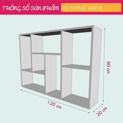 Giá đỡ sách treo tường thiết kế nhỏ gọn SMLIFE Wibur