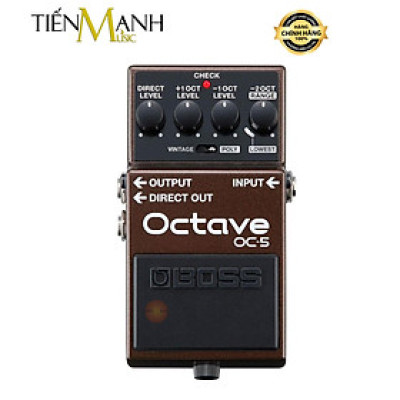 Phơ Guitar Boss OC5 Octave - Bàn Đạp Fuzz Pedals Effects OC-5 Hàng Chính Hãng