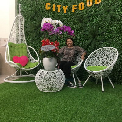 Bộ bàn ghế sân vườn + xích đu NAVICOM