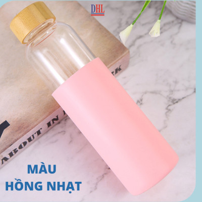 Bình đựng nước thủy tinh nguyên sinh an toàn Mitomo 500ml - Hàng chính hãn