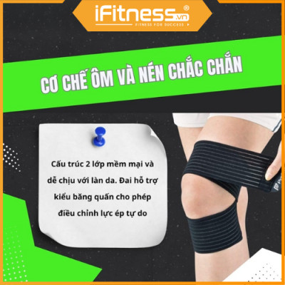Băng quấn thể thao bảo vệ đầu gối Profits có thể điều chỉnh