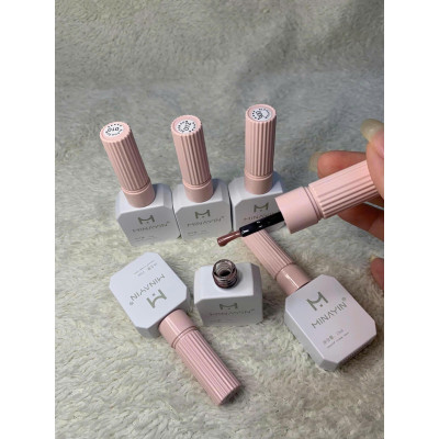 Sơn Thạch Minayin 12 Màu Tông Hồng Nâu Tặng Bảng Màu Cao Cấp Làm Nail, set Sơn Gel Sánh Đặc Mịn Mướt 15ml, Bám Màu Lâu Nữ Sơn Gel Women