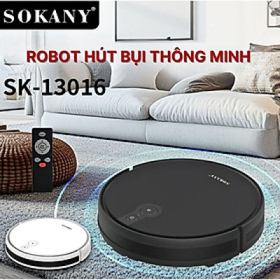 Robot quét nhà hút bụi thông minh SOKANY SK-13016, máy hút bụi đa chức năng, sạc tự động - HÀNG CHÍNH HÃNG