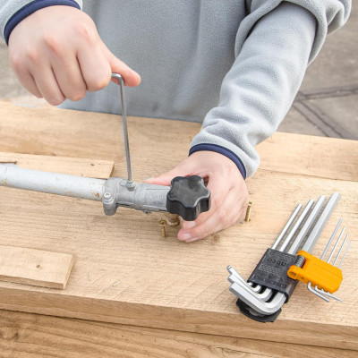 BỘ LỤC GIÁC ĐẦU BẰNG VÀ BÔNG 18 CHI TIẾT INGCO HHKSET0181 - HÀNG CHÍNH HÃNG