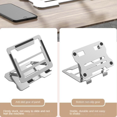 Giá Đỡ kim loại cho laptop máy tính bảng hỗ trợ tản nhiệt và điều chỉnh độ cao góc máy hàng nhập khẩu