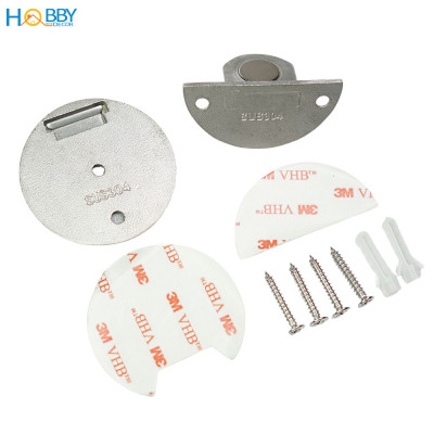 Chặn cửa đế dẹp nam châm hít chặn inox 304 Hobby home decor CC2