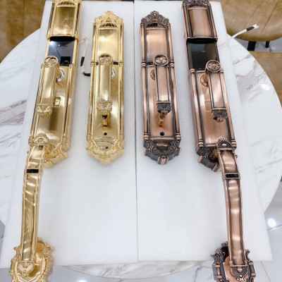 Khóa vân tay tân cổ đại sảnh DEMAX SL821 Gold