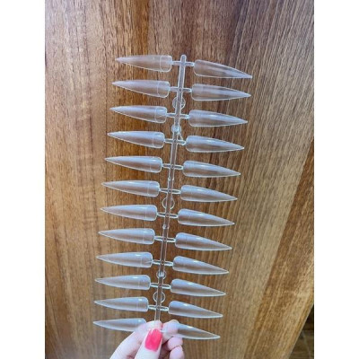 Vỉ Móng Mẫu 240 Móng Form Nhọn Tập Vẽ Tập Sơn, Nhựa Cao Cấp, Phù Hợp Học Viên Và Thợ Làm Nail, Gói 10 Vỉ 24 Móng Nữ