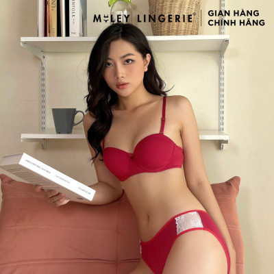 Áo ngực nữ cúp ngang Elegant Miley Lingerie BRM04002 - Màu đỏ đô